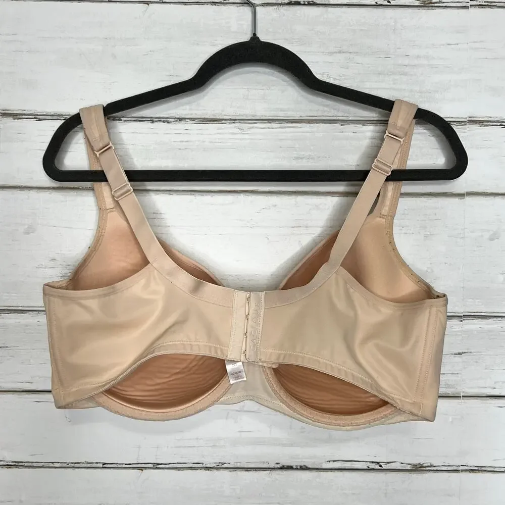 Cacique Lightly Lined Balconette Bra Tan Size 42DDD